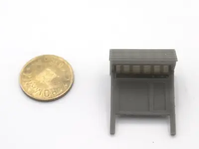 HO Wooden information board train model  3D print model