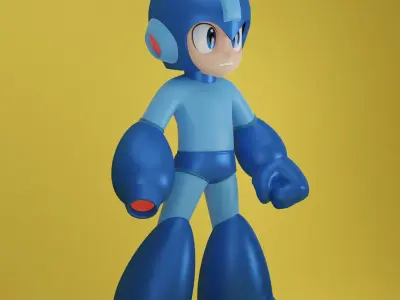 Rockman MegaMan 3D model Nes Famicom Japan 3D model