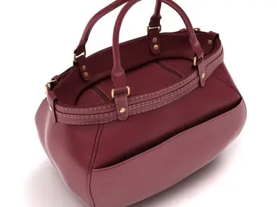 Ladies Hand Bag 03 Low-poly 3D model