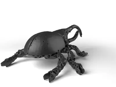 Hercules Voronoi Low-poly 3D model