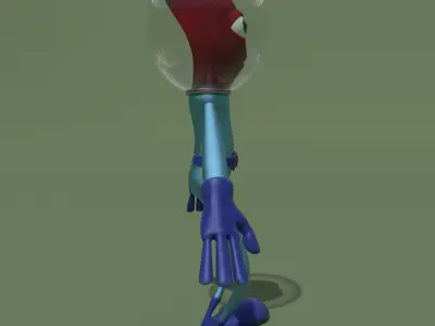 Cartoon Alien 3D model