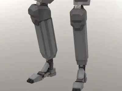 Robot Hunter Rigged LP Low-poly 3D model