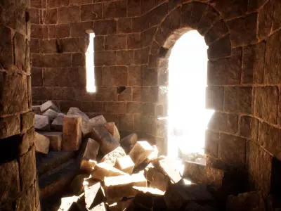 Modular Tower Gameready Low-poly 3D model