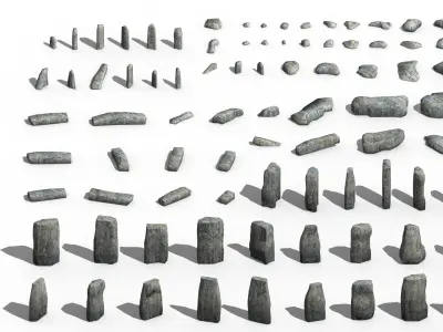 Remaining - Ancient Stone 02 3D model