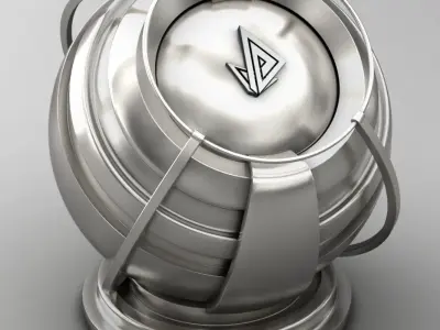 VRAY SHADER---METAL---Rhodium Texture