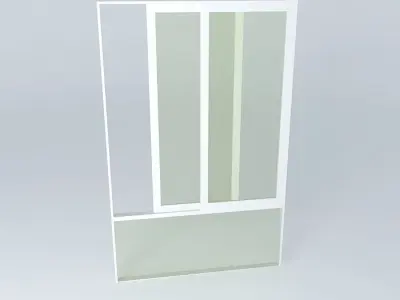 Aluminum window Free 3D model