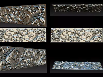3D STL Models CNC Router - Carved decor 3D print model purchase