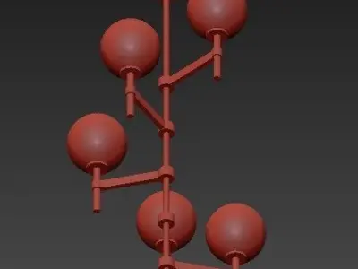 CHANDELIER JADE H  122 5 CM 3D model
