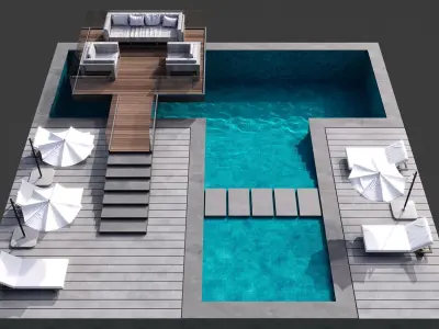 SWIMMING POOL NO101 A 3D model