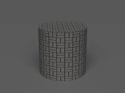 ConcreteSide1 Low-poly 3D model