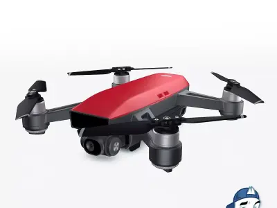 DJI Spark Drone for Element 3D 3D model