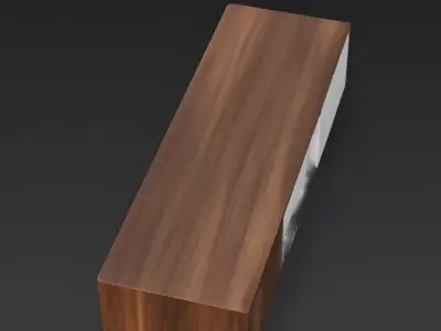 Modern Minimalist TV Console 3D Model Low-poly 3D model