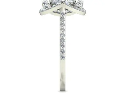Women Wedding Engagement  Ring 3D print model