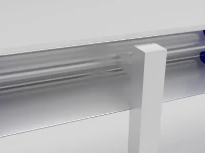 Crash Barrier Safety Fence 3D model buy
