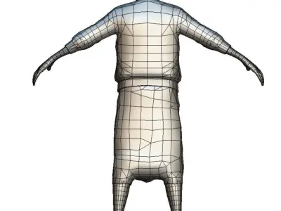 Cartoon Low Poly Style Avatar 020 3D Model Low-poly 3D model