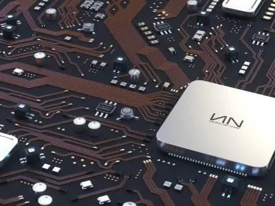 Sci-Fi Microchips asset  3D model