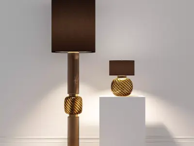 Floor lamp and table lamp  3D model