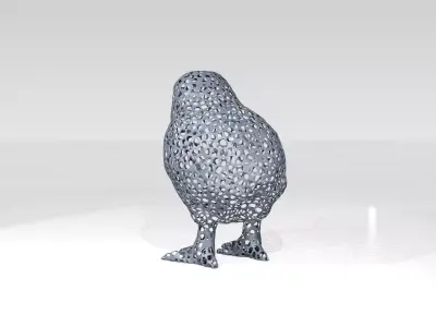 Chick Voronoi 3D model