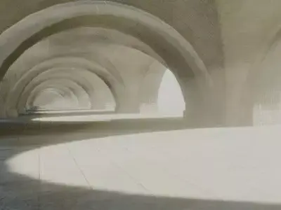 medieval building brutal architecture 3D model