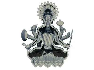 Laxmi Ji 3D Model - 1 3D print model