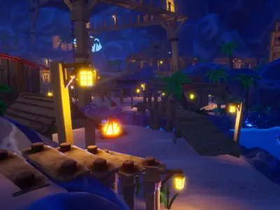 Fantasy Pirate Island Vol 1 For Unreal And Unity Low-poly 3D model