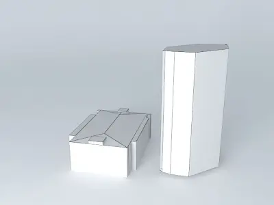 Gedung BRI 1 3D model