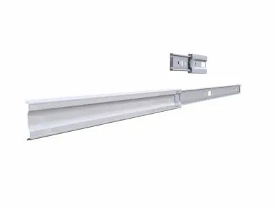 Furniture Fitting Sliding Rail 3D model