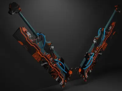 Sci-Fi sword 3D model shop
