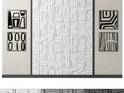 Decorative panel 3D model