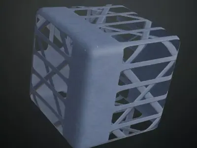 Perforated Blue Metal Walkway Grate Transparent PBR Seamless Texture