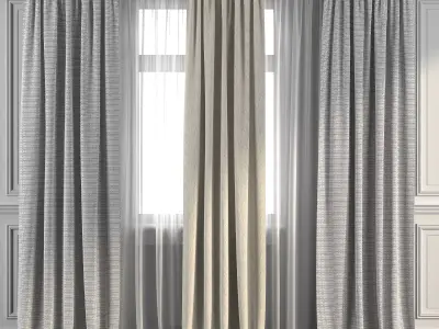 Curtain Set 274 3D model