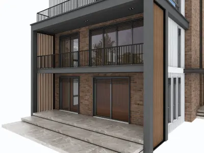 Modern Villa 01 3D model