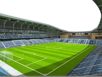 Allianz Field Stadium Low-poly 3D model