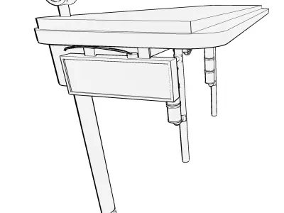 Bus stop 3D model 5
