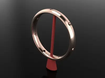 Dainty Infinity Diamond Band Ring and Fashion Wear Size6 3D print model