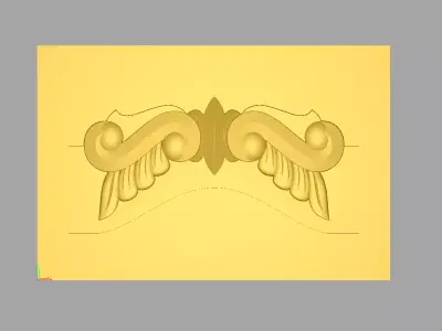 design27 ornate piece of furniture 3D model