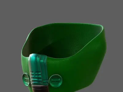 Gas mask helmet 3d model scifi Low-poly  Low-poly 3D model 229