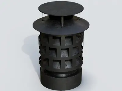 Roof Vent 12 Low-poly 3D model