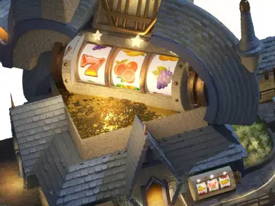 Slot Machine Main City Low-poly 3D model