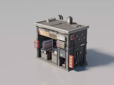 Cyberpunk House 5 3D model