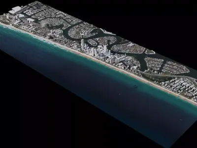 Gold Coast - Australia 3D model