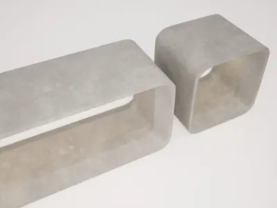 Mom Bench Low-poly 3D model