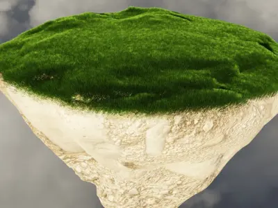 Floating Island 3D model purchase