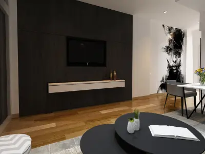 Apartment Interior 3D Model 3dsMax Vray Render 3D model