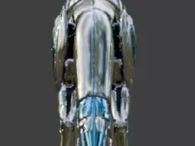 Sci-Fi Robot Wolf 3D Model Low-poly 3D model