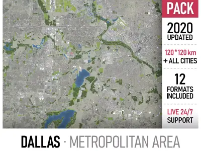 Dallas - Fort Worth 3D Model Pack