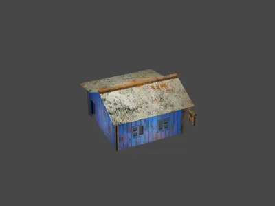 Motor Workshop Low-poly 3D model