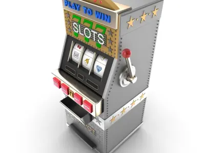 A slot machine or gamble machine 3D model