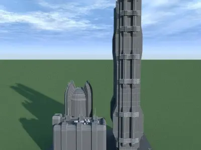 SpiderWare City Block 3D model 5