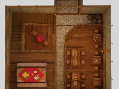 Medieval Fantasy Tavern 3D model
